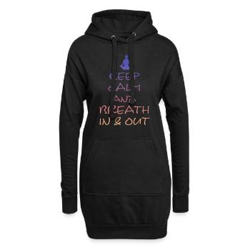 Yoga - Hoodie-Kleid - Schwarz - Vorne