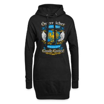 Niederösterreicher durch die Gnade Gottes – Stolz - Hoodie-Kleid - Schwarz - Vorne