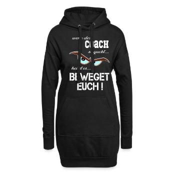 Sportlehrer, Coach, trainer & Übungsleiter T Shirt - Hoodie-Kleid - Schwarz - Vorne