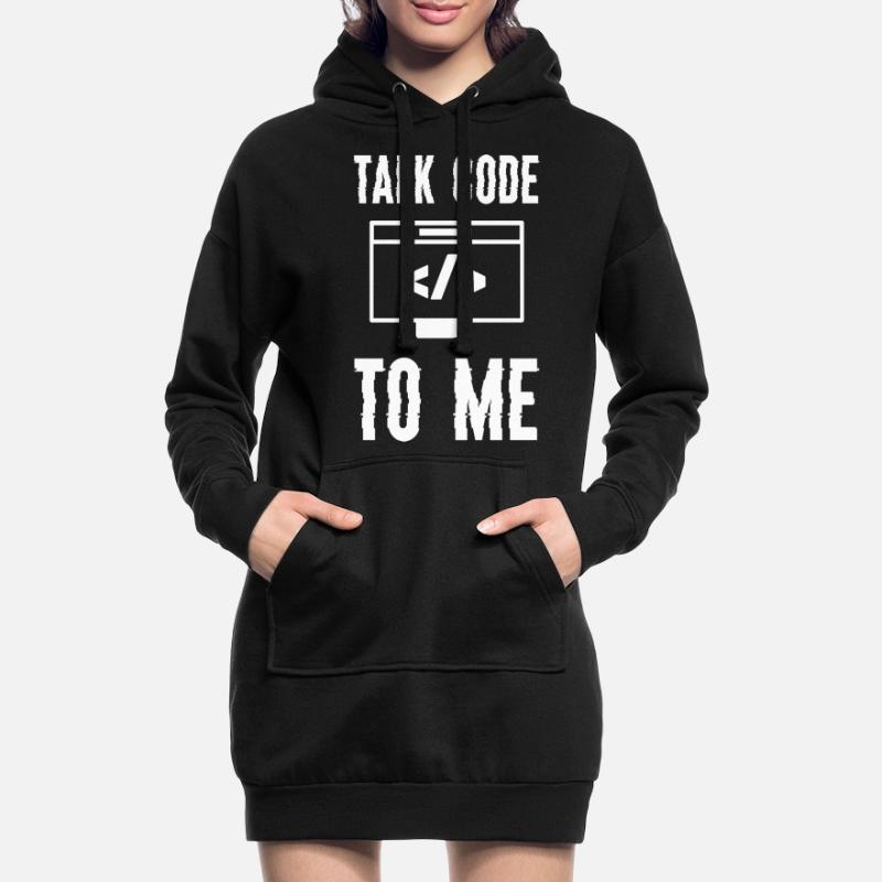Codage Programmation Talk Code To Me Sweat-shirt à capuche long Femme