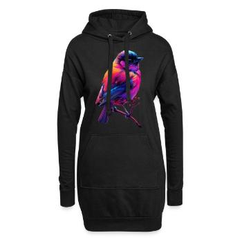 Meise - Hoodie-Kleid - Schwarz - Vorne