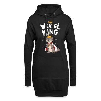 Wiesel - Hoodie-Kleid - Schwarz - Vorne
