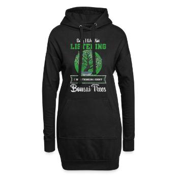 Japan Züchter Meditation - Hoodie-Kleid - Schwarz - Vorne