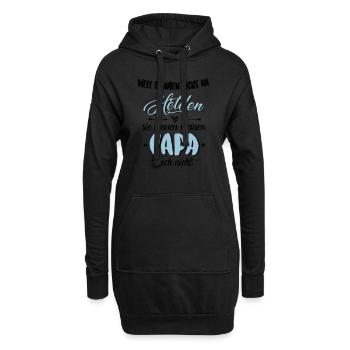 Papa Held - Hoodie-Kleid - Schwarz - Vorne