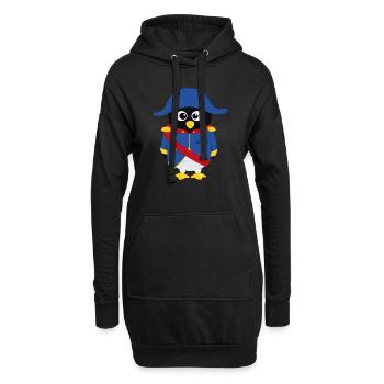 Pingouin Napoléon - Sweat-shirt à capuche long Femme - noir - Devant