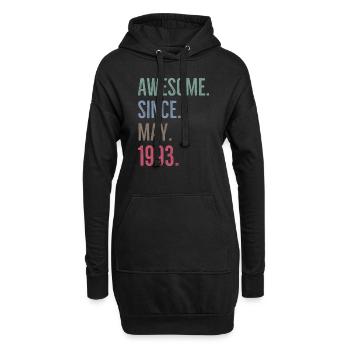 Awesome seit Mai 1993 - Hoodie-Kleid - Schwarz - Vorne