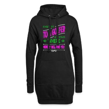 funnygolfgift bday golfing girlsgolf golfcoachgift - Hoodie Dress - black - Front