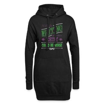 lecteurs livres et chats cadeau d’anniversaire livre de blague - Sweat-shirt à capuche long Femme - noir - Devant