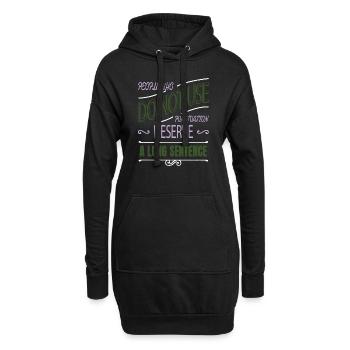 Blagues de blogs Drôle de cadeau École Cool - Sweat-shirt à capuche long Femme - noir - Devant