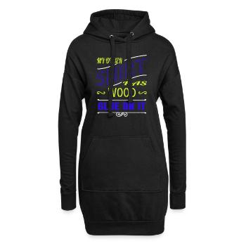 Drôle de travail forestier d’abatteur d’arbres - Sweat-shirt à capuche long Femme - noir - Devant