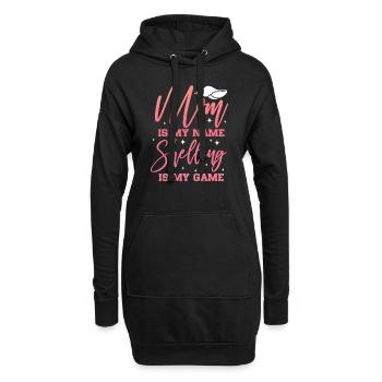 Maman est mon nom Le bombardement est mon jeu - Sea Shell - Sweat-shirt à capuche long Femme - noir - Devant