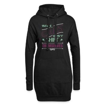 technician gift automobile awesome statement bday - Hoodie-Kleid - Schwarz - Vorne