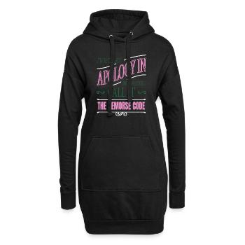 quote biotech major father computer profession - Hoodie-Kleid - Schwarz - Vorne