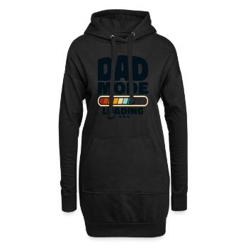 Lustiger Dad-Modus Loading Zitat Bester Vater aller Zeiten - Hoodie-Kleid - Schwarz - Vorne