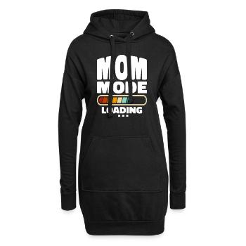 Funny Mom Mode Loading Zitat Beste Mutter aller Zeiten - Hoodie-Kleid - Schwarz - Vorne