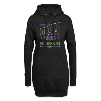 Dictons sympas Cool Oncle Trait - Sweat-shirt à capuche long Femme - noir - Devant