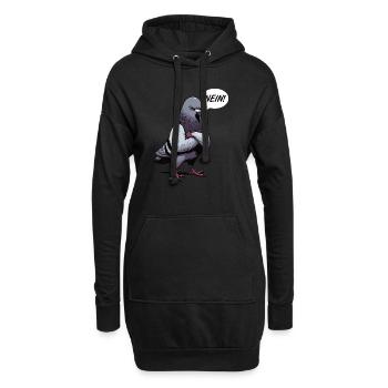 Nein Taube Tauben Taubenzüchter Taubenliebhaber - Hoodie-Kleid - Schwarz - Vorne