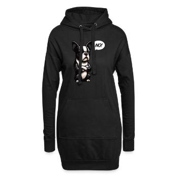 No Boston Terrier Boston Boston terrier besitzer - Hoodie-Kleid - Schwarz - Vorne