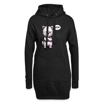 Nein West highland terrier Westie West highland - Hoodie-Kleid - Schwarz - Vorne