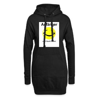 Anfänger und Spass dabei - Hoodie-Kleid - Schwarz - Vorne