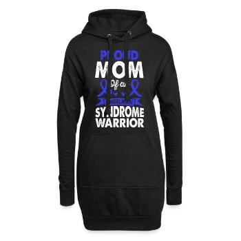 Mère du syndrome d’Angelman - Sweat-shirt à capuche long Femme - noir - Devant