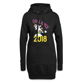 Cool depuis 2018 Dabbing Cat 4ème anniversaire - Sweat-shirt à capuche long Femme - noir - Devant