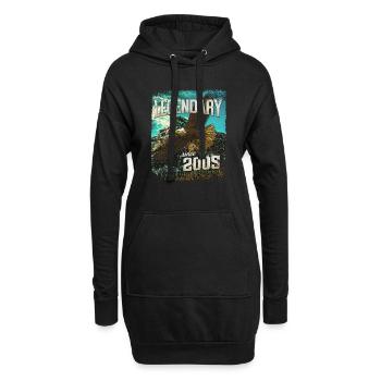 Légendaire depuis 2005 - Sweat-shirt à capuche long Femme - noir - Devant
