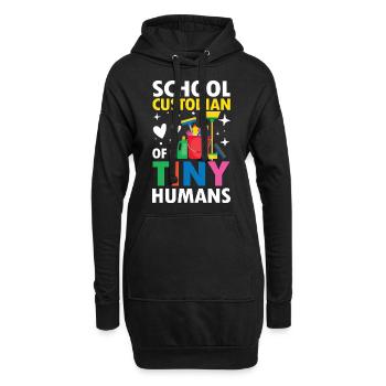 School Custodian Of Tiny Humans für Hausmeister - Hoodie-Kleid - Schwarz - Vorne