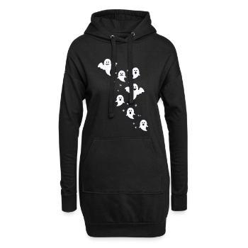 Fantômes Fantômes Ghost Hour Cadeau effrayant - Sweat-shirt à capuche long Femme - noir - Devant