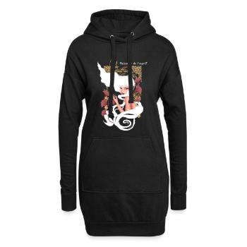 Power Of Mind Jugendstil - Hoodie-Kleid - Schwarz - Vorne