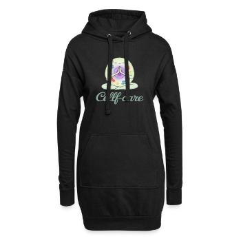 Self-care der Zelle, Meditation für Biologen - Hoodie-Kleid - Schwarz - Vorne