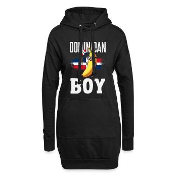 Drapeau de la République dominicaine Dom Rep Pride - Sweat-shirt à capuche long Femme - noir - Devant