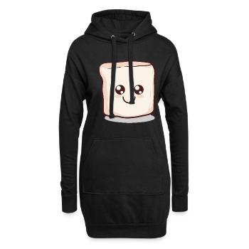 | de guimauve kawaii S’more | Camping - Sweat-shirt à capuche long Femme - noir - Devant