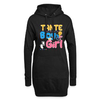 Pink or Blue Tante Loves You Best Auntie Ever - Hoodie-Kleid - Schwarz - Vorne