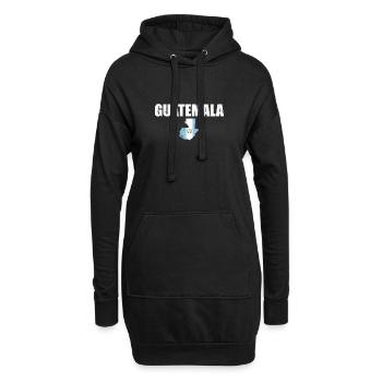Guatemala Vintage Carte Drapeau guatémaltèque - Sweat-shirt à capuche long Femme - noir - Devant