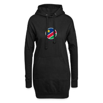 Namibia Namibische Flagge Namibier - Hoodie-Kleid - Schwarz - Vorne