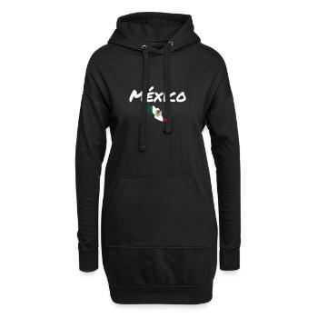 Mexique Carte Mexique Drapeau mexicain Mexicains - Sweat-shirt à capuche long Femme - noir - Devant