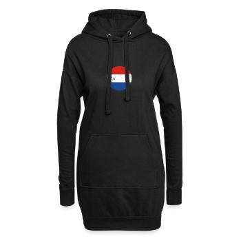 Pays-Bas Vintage Drapeau néerlandais - Sweat-shirt à capuche long Femme - noir - Devant