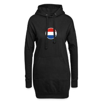 Pays-Bas Drapeau néerlandais néerlandais - Sweat-shirt à capuche long Femme - noir - Devant