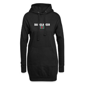 Bangladesch Bangladeschische Flagge Bangladescher - Hoodie-Kleid - Schwarz - Vorne