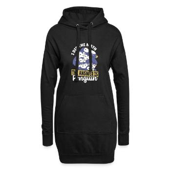 Penguins I did the math, the answer is - Hoodie Dress - black - Front