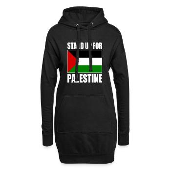 stand up for palestine - Hoodie-Kleid - Schwarz - Vorne