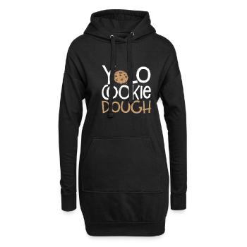 Yolo keksteig - Hoodie-Kleid - Schwarz - Vorne