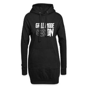 Mode grill de bœuf Activé - Sweat-shirt à capuche long Femme - noir - Devant