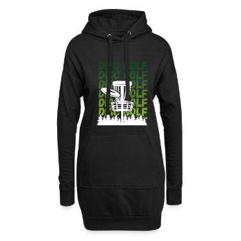 Panier à attraper pour le disc golf - Sweat-shirt à capuche long Femme - noir - Devant