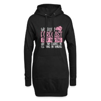 Wochenendprognose Seifenherstellung - Hoodie-Kleid - Schwarz - Vorne