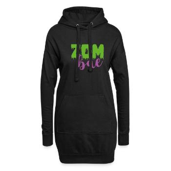 Déguisement de zombie - Sweat-shirt à capuche long Femme - noir - Devant