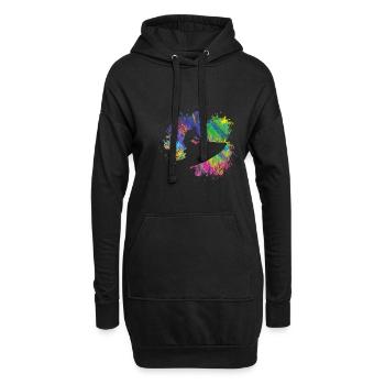Conducteur de scooter d’eau d’été - Sweat-shirt à capuche long Femme - noir - Devant