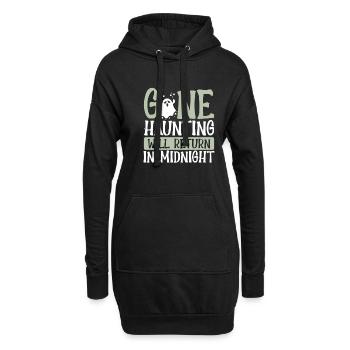 Gegangenes Spuk Wird Zurückkehren - Hoodie-Kleid - Schwarz - Vorne