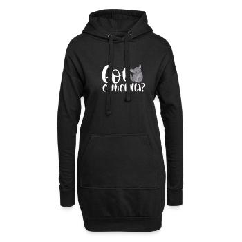 Habe Chinchilla - Hoodie-Kleid - Schwarz - Vorne